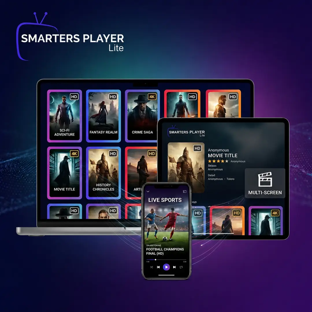 Smarters Player Lite Sender, VOD und Serien