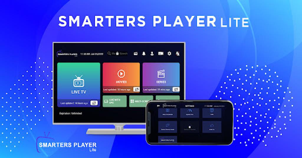 Smarters Player Lite auf Smart-TV und Smartphone